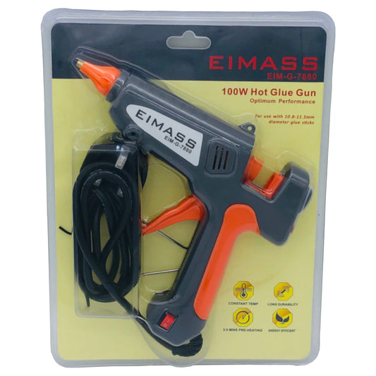 100W EIMASS® Professional Hot Glue Gun To Use With 11mm Diameter Glue Sticks